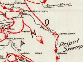 Situation map of the German Army